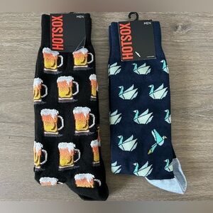 Hot Sox Novelty Crew Socks - 2 Pairs